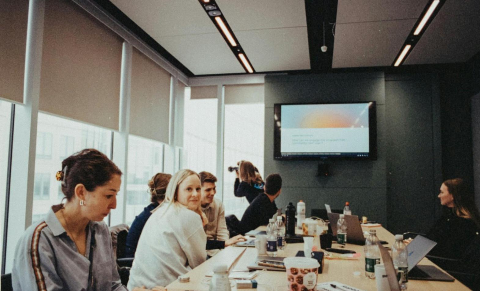 Person reviewing financial documents and receipts on desk